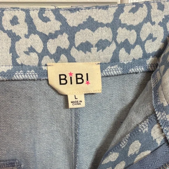 White Birch High Waist Animal Print Shorts with Rope Belt - Picture 4 of 4